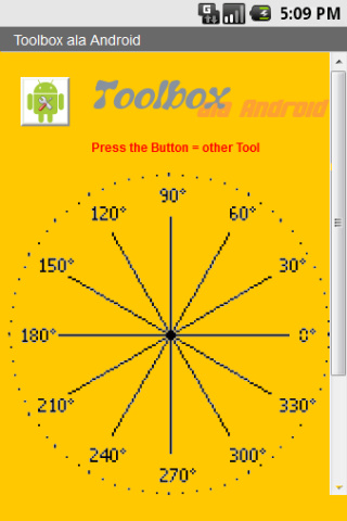 AndroidApp: Toolbox ala Android - Gradmesser